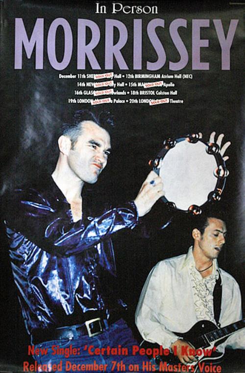 Morrissey In Person - Your Arsenal UK poster (460695)